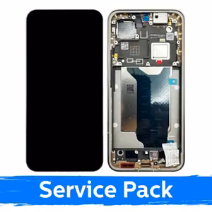 LCD-дисплей совместимый с Xiaomi 15T Pro 5G с рамкой / мокко-золотой / (Service Pack)