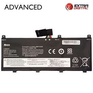 Klēpjdatora akumulators LENOVO L18M6P90, 6800 mAh, Extra Digital Advanced