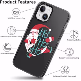 Pnakqil Christmas Maciņš iPhone 15 Santa