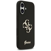 Guess Silicone Big 4G Script viedtālruņa apvalks iPhone 17 melns