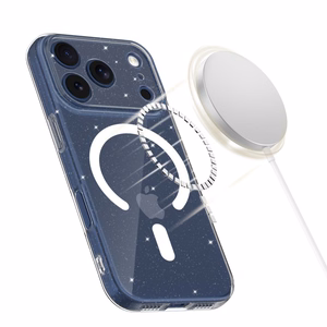 Tech-Protect FlexAir Magnētiskais viedtālruņa apvalks iPhone 17 Pro - Caurspīdīgs ar spīdumiem