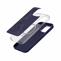 Crong Color Cover LUX Magnetic - iPhone 15 Pro Max MagSafe maciņš (Navy zils)