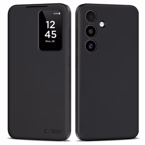 Tech-Protect Smart Wallet Case for Samsung Galaxy S25 - Matte Black