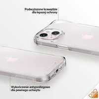 PanzerGlass cietais apvalks ar D3O un militārās klases sertifikātu iPhone 15/14/13 - caurspīdīgs