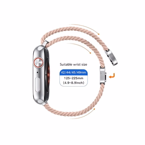 TECH-PROTECT NYLONMAG APPLE WATCH 4 / 5 / 6 / 7 / 8 / 9 / SE / ULTRA 1 / 2 (42 / 44 / 45 / 49 MM) PŪDERI ROZĀ