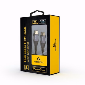 Gembird CCBP-HDMI-5M HDMI kabelis HDMI Type A (Standard) pelēks