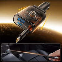 Automašīnas lādētājs Joyroom "JR-CCL07" melns 30W (1xPD / 1xQC3.0) + "Lightning" kabelis