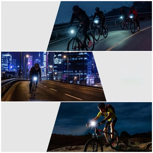 Rockbros RHL950 priekšējais velosipēda lukturis, 950lm ar noņemamu USB-C akumulatoru – krāsa: melna