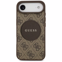 Guess 4G Circle Classic Logo Magnētiskais viedtālruņa apvalks iPhone Air - brūna