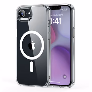 ESR Classic Hybrid Halolock MagSafe viedtālruņa apvalks iPhone 16e - caurspīdīgs