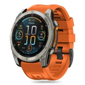 Tech-Protect silikona siksniņa Garmin Fenix 5S / 5S PLUS / 6S / 6S Pro / 7S / 8 (43MM) - oranža