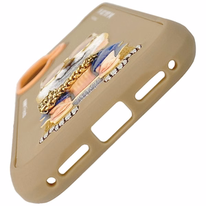 Nimmy Glasses Cool nag viedtālruņa apvalks iPhone 17 - bēšs