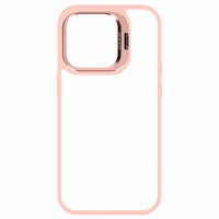 Viedtālruņa apvalks Tel Protect Kickstand ar kameru stiklu (objektīvu) Iphone 12 Pro Max gaiši rozā