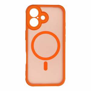 MAG COVER viedtālruņa apvalks, pilnīgi matēts, ar MagSafe saderīgs, iPhone 17 Hermes oranžs