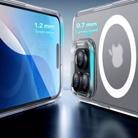 ESR Classic Hybrid Halolock Magnētiskais viedtālruņa apvalks + rūdītais stikls iPhone 16 Pro Max - daļēji caurspīdīgs