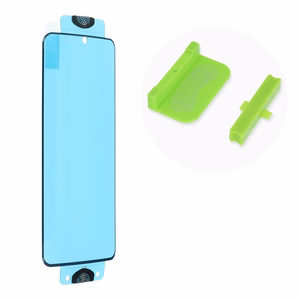 Ekrāna aizsargstikls Bestsuit Flexible Hybrid Glass 5D (Hot Bending) priekš Samsung S918 S23 Ultra, saderīgs ar maciņu, melns
