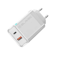 Blavec sienas lādētājs BC-5 GaN - USB + Type C - PD QC 45W 3A (TCBC5G-UCW453A) balts
