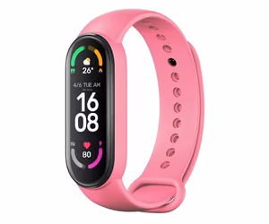Silikona siksniņa XIAOMI Mi Band 5 / 6 / 7 rozā (37)