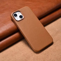 iCarer ādas apvalks iPhone 14 Brūns (WMI14220705-BN) (MagSafe saderīgs)