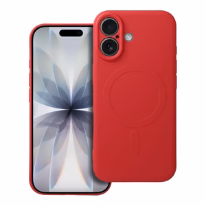 SILICONE MAG APVALKS saderīgs ar MagSafe IPHONE 17 sarkana