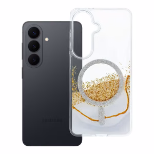 Ar MagSafe saderīgs Golden maciņš Samsung S26, balts