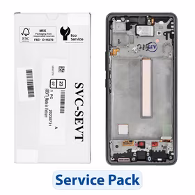 ServicePack LCD ekrāns SAMSUNG A53 5G A536B GH82-28024A melns