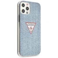 Guess GUHCP12LPCUJULLB iPhone 12 Pro Max 6.7" zils/gaiši zils cietais apvalks Jeans kolekcija