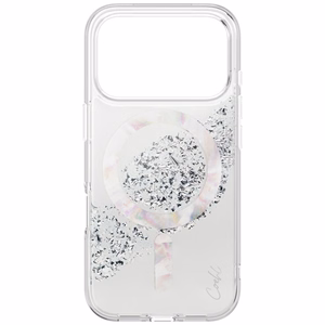 Uniq Coehl Crystelle viedtālruņa apvalks iPhone 17 Pro Max Magnētiskā uzlāde - sudraba