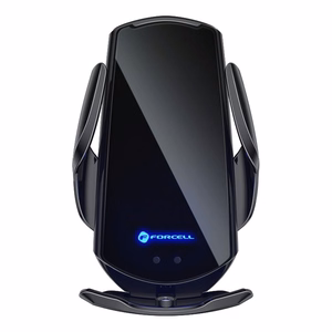 FORCELL auto turētājs ar bezvadu uzlādi automātisko sensoru + magnētiskie adapteri HS1 15W melns