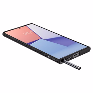Spigen Liquid Air viedtālruņa apvalks Samsung Galaxy S22 Ultra - Matēts melns