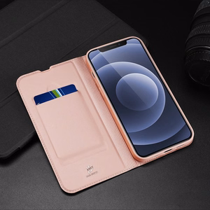 DUX DUCIS Skin Pro grāmatas stila apvalks iPhone 13 mini zeltains (m)