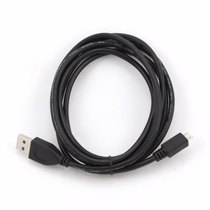Gembird CCP-MUSB2-AMBM-1M USB kabelis USB 2.0 Micro-USB B USB A melns