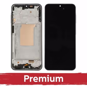 LCD displejs saderīgs ar Samsung A266 A26 5G ar rāmi / melns / OEM