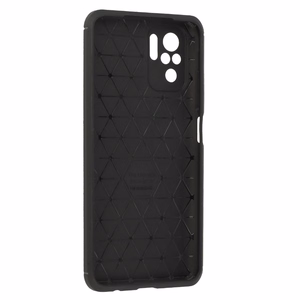 Tel Protect Carbon Elite viedtālruņa apvalks Xiaomi Redmi Note 10/Note 10S/Poco M5S melns