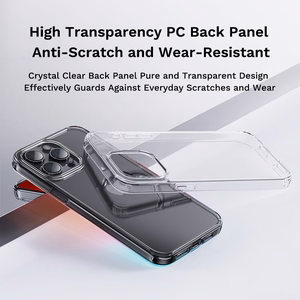 Rock Pure sērijas viedtālruņa apvalks Iphone 16 Pro Max caurspīdīgs