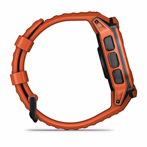 Garmin Instinct 2X Solar 2,79 cm (1,1") MIP, 50 mm, digitāls 176 × 176 pikseļu skārienekrāns, sarkans, GPS (satelīts)