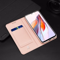 Dux Ducis Skin Pro viedtālruņa apvalks Xiaomi Redmi 11A / Poco C55 / Redmi 12C vāks ar atveramu kartes maciņu zils