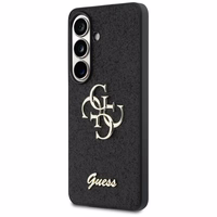 Guess maciņš Fixed Glitter Big 4G Metal Logo for Samsung Galaxy S26 melns