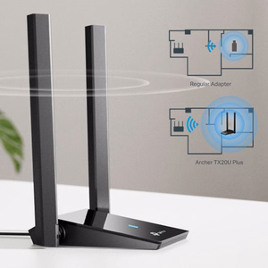 TP-Link AX1800 dubultās antenas augsta pastiprinājuma bezvadu USB adapteris