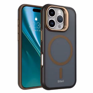 Etteri Morning Fog case for iPhone 16 Pro 6.3" brown