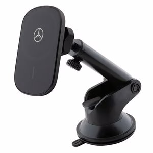 Mercedes MEWCCGSLK 15W indukcijas turētājs ventilācijas atverei/stiklam melns/melns Silver Stars MagSafe