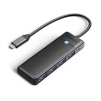 Orico PAPW4A-C3 USB-A Hub dokstacija 4x USB-A 3.0 - melna