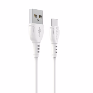 Borofone kabelis BX51 Triumph USB uz Type C 3A 1 metrs balts