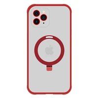 Tel Protect Burvīgais MagSafe ar statīvu apvalks viedtālrunim Iphone 11 Pro Max – sarkans