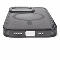 Mirdzošs apvalks MagSafe iPhone 16 Pro Max - melns ar spīdumiem