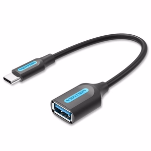 Vention USB 3.1 (Gen 1) C Male uz A Female OTG kabelis 0.15M, melns, PVC