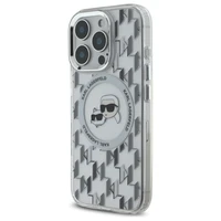 IML Monogram Karl & Choupette Head MagSafe viedtālruņa apvalks iPhone 16 Pro - caurspīdīgs