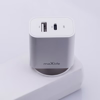 Maxlife MXTC-06-25AC PD QC lādētājs 1x USB-C 1x USB 25W balts