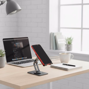 Forcell F-GRIP Fold Stand 2 360 galda turētājs - pelēks