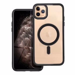Viedtālruņa apvalks (m) COLOR EDGE MAG COVER, saderīgs ar MagSafe, iPhone 11 Pro Max, melns (m)